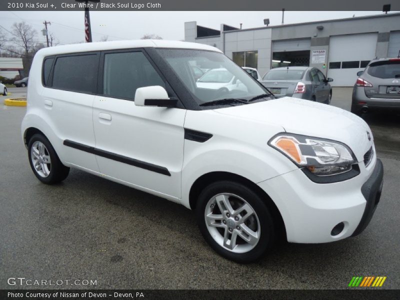 Clear White / Black Soul Logo Cloth 2010 Kia Soul +