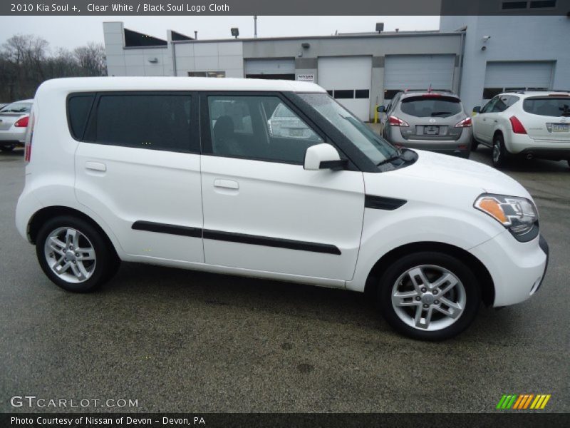 Clear White / Black Soul Logo Cloth 2010 Kia Soul +