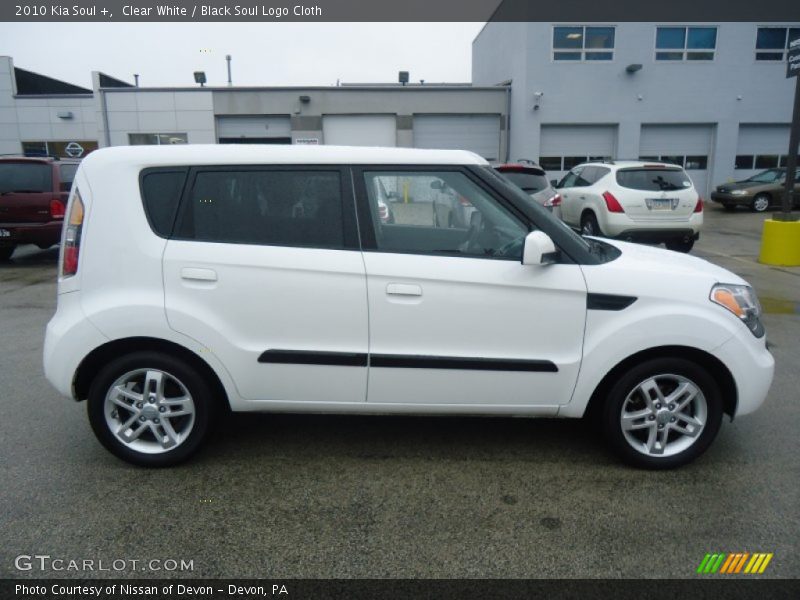 Clear White / Black Soul Logo Cloth 2010 Kia Soul +