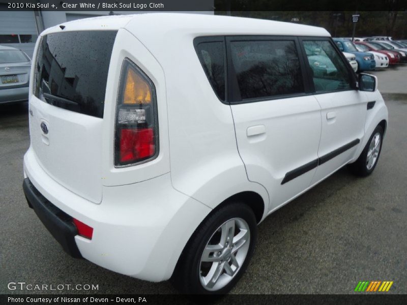 Clear White / Black Soul Logo Cloth 2010 Kia Soul +