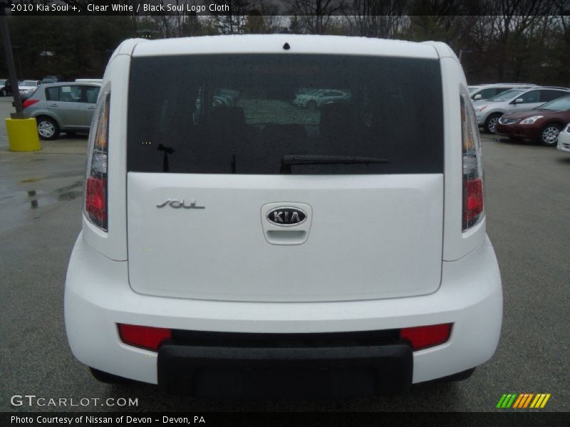 Clear White / Black Soul Logo Cloth 2010 Kia Soul +