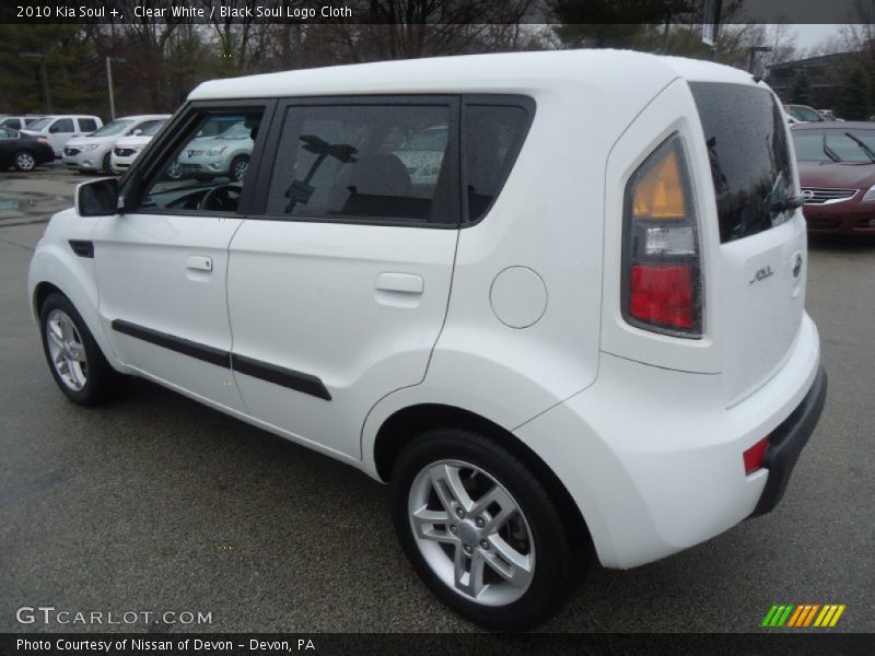 Clear White / Black Soul Logo Cloth 2010 Kia Soul +