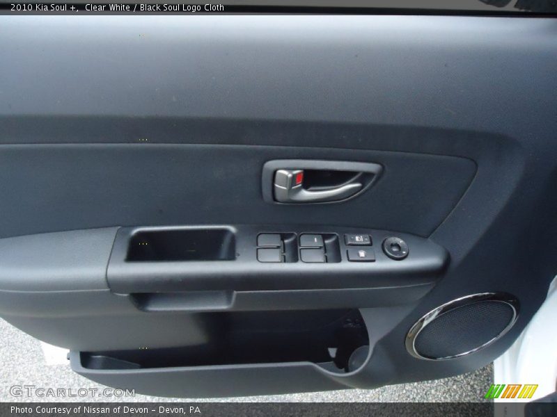 Clear White / Black Soul Logo Cloth 2010 Kia Soul +