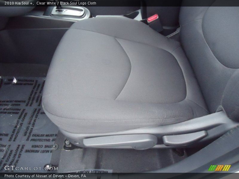 Clear White / Black Soul Logo Cloth 2010 Kia Soul +