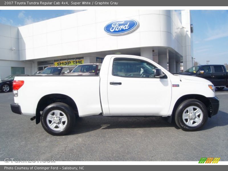 Super White / Graphite Gray 2007 Toyota Tundra Regular Cab 4x4