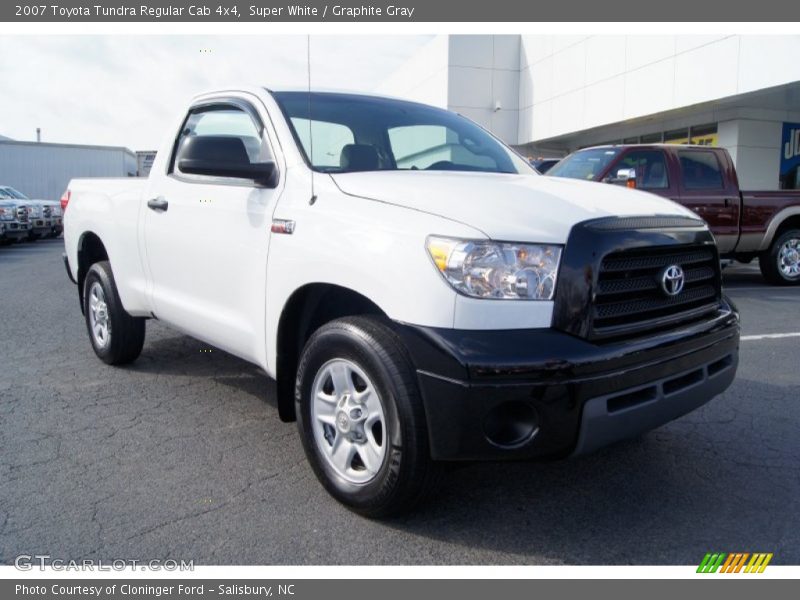 Super White / Graphite Gray 2007 Toyota Tundra Regular Cab 4x4