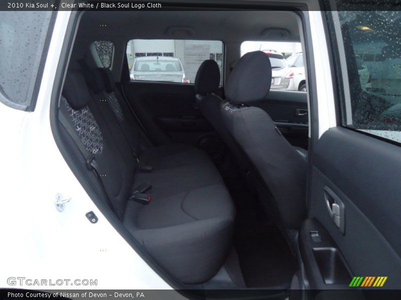 Clear White / Black Soul Logo Cloth 2010 Kia Soul +