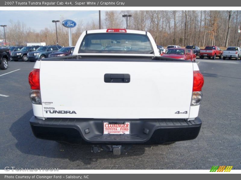 Super White / Graphite Gray 2007 Toyota Tundra Regular Cab 4x4