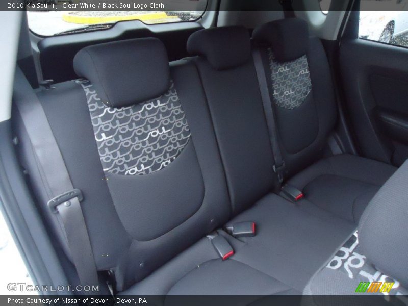 Clear White / Black Soul Logo Cloth 2010 Kia Soul +