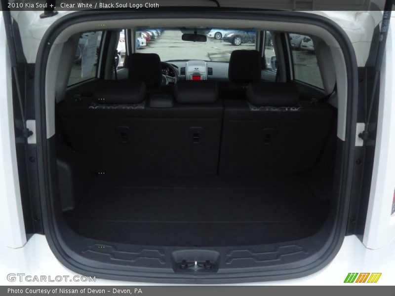 Clear White / Black Soul Logo Cloth 2010 Kia Soul +