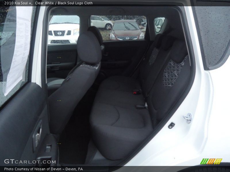 Clear White / Black Soul Logo Cloth 2010 Kia Soul +