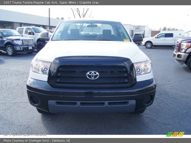 Super White / Graphite Gray 2007 Toyota Tundra Regular Cab 4x4