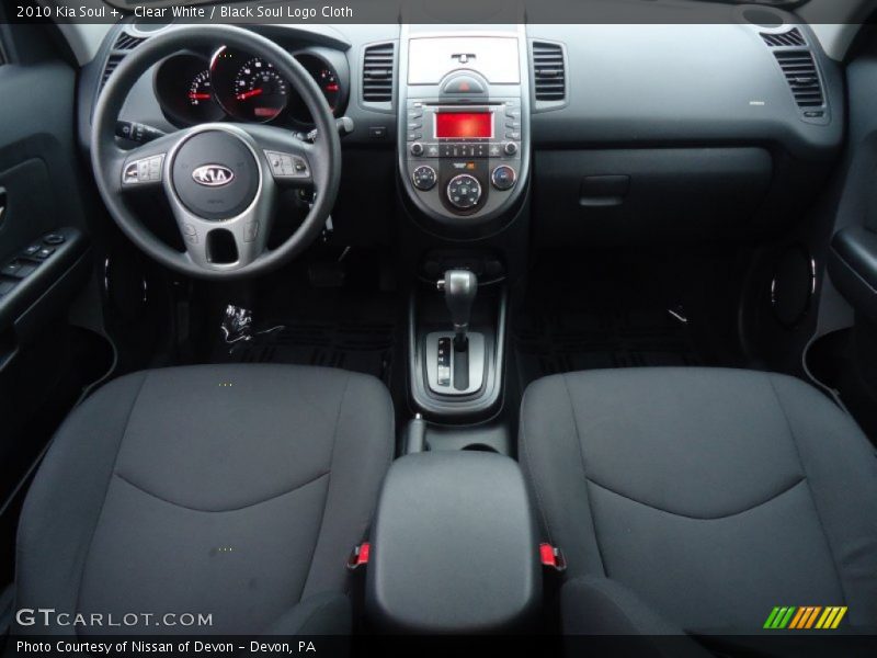 Clear White / Black Soul Logo Cloth 2010 Kia Soul +