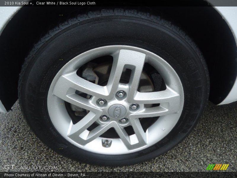 Clear White / Black Soul Logo Cloth 2010 Kia Soul +