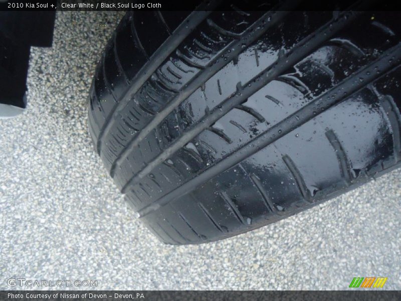 Clear White / Black Soul Logo Cloth 2010 Kia Soul +