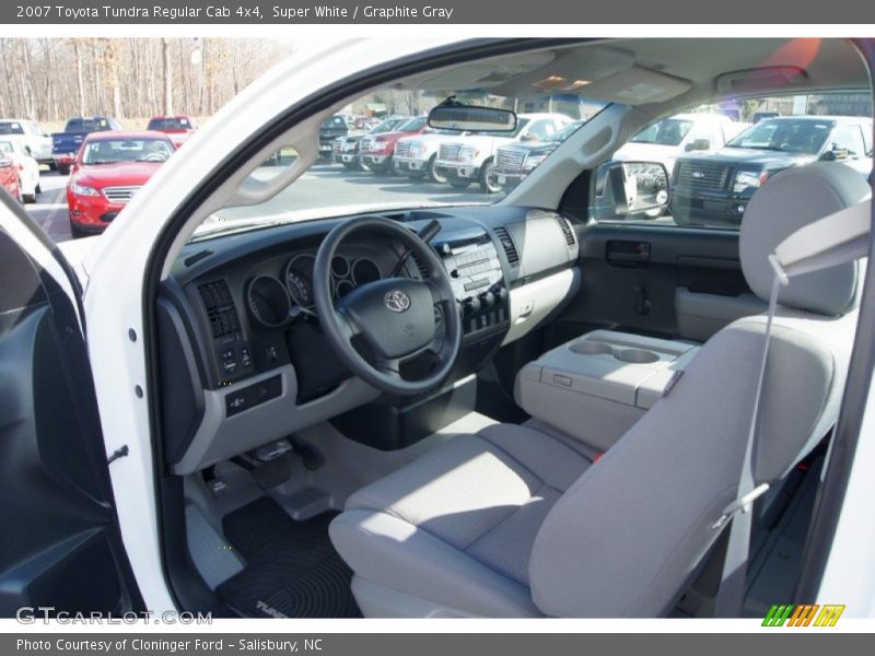 Super White / Graphite Gray 2007 Toyota Tundra Regular Cab 4x4