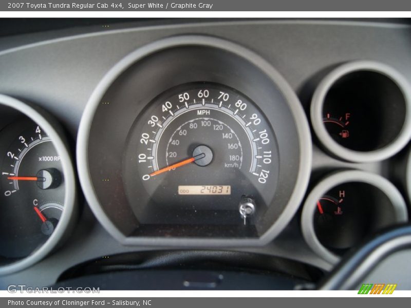 Super White / Graphite Gray 2007 Toyota Tundra Regular Cab 4x4