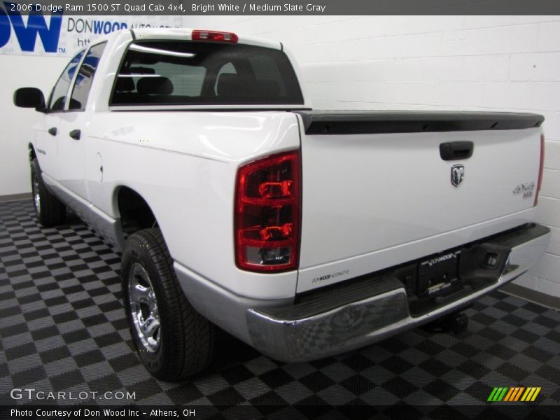 Bright White / Medium Slate Gray 2006 Dodge Ram 1500 ST Quad Cab 4x4