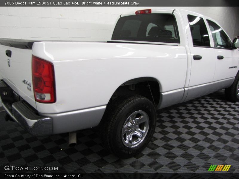 Bright White / Medium Slate Gray 2006 Dodge Ram 1500 ST Quad Cab 4x4