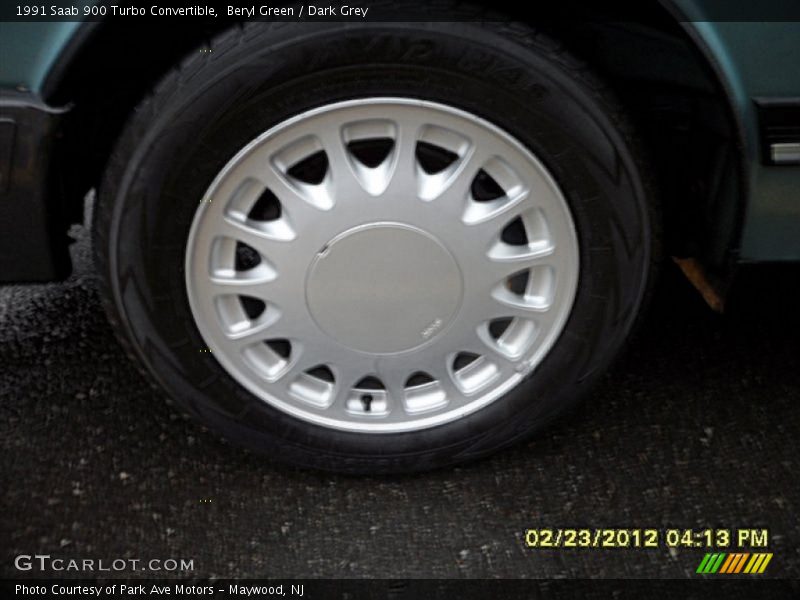 Beryl Green / Dark Grey 1991 Saab 900 Turbo Convertible
