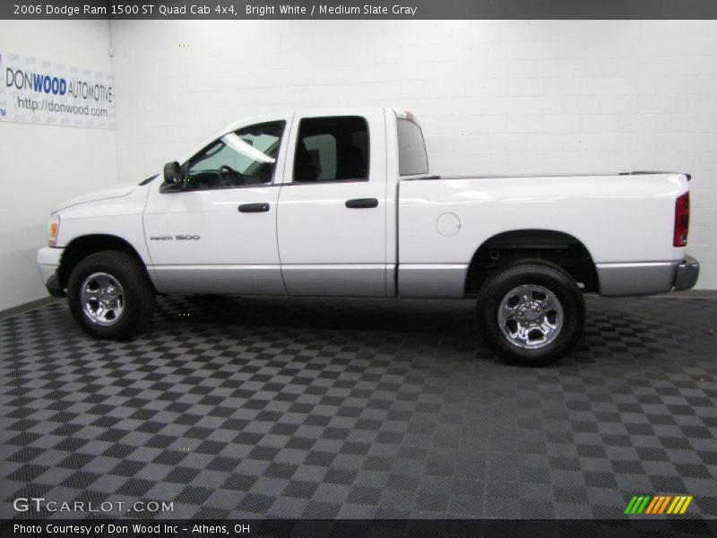 Bright White / Medium Slate Gray 2006 Dodge Ram 1500 ST Quad Cab 4x4