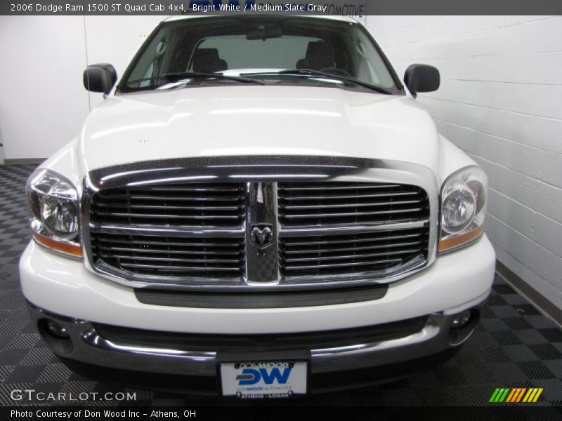 Bright White / Medium Slate Gray 2006 Dodge Ram 1500 ST Quad Cab 4x4