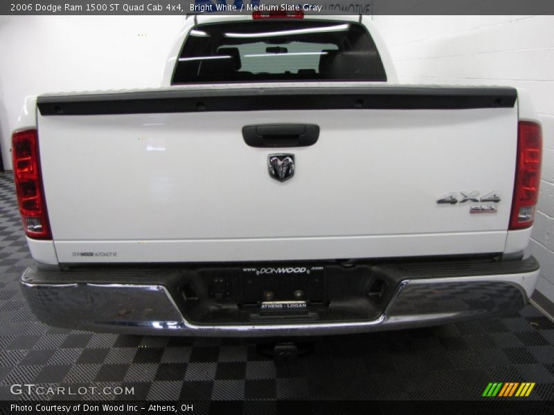 Bright White / Medium Slate Gray 2006 Dodge Ram 1500 ST Quad Cab 4x4