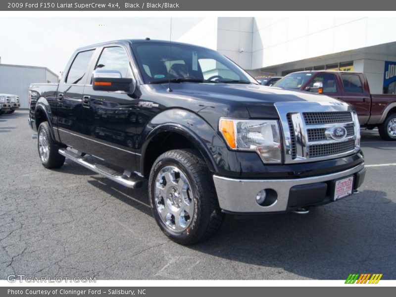 Black / Black/Black 2009 Ford F150 Lariat SuperCrew 4x4