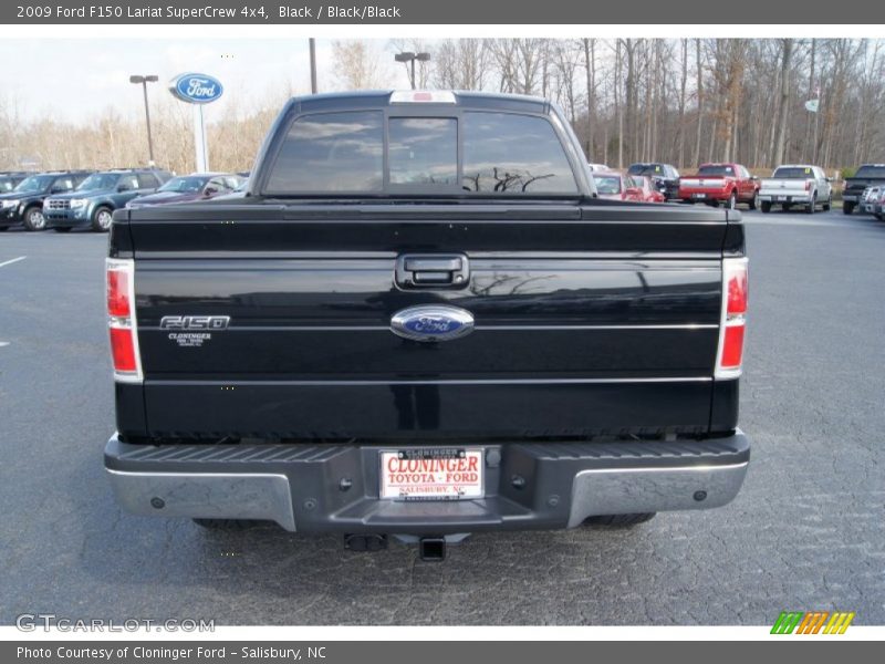 Black / Black/Black 2009 Ford F150 Lariat SuperCrew 4x4