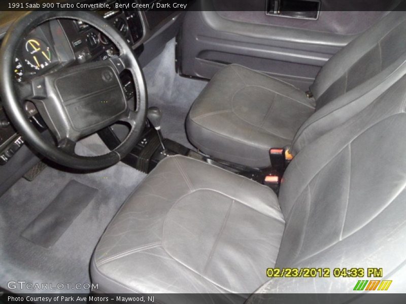 Beryl Green / Dark Grey 1991 Saab 900 Turbo Convertible