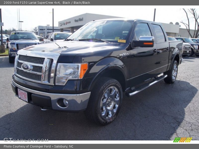 Black / Black/Black 2009 Ford F150 Lariat SuperCrew 4x4