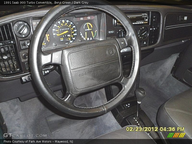 Beryl Green / Dark Grey 1991 Saab 900 Turbo Convertible
