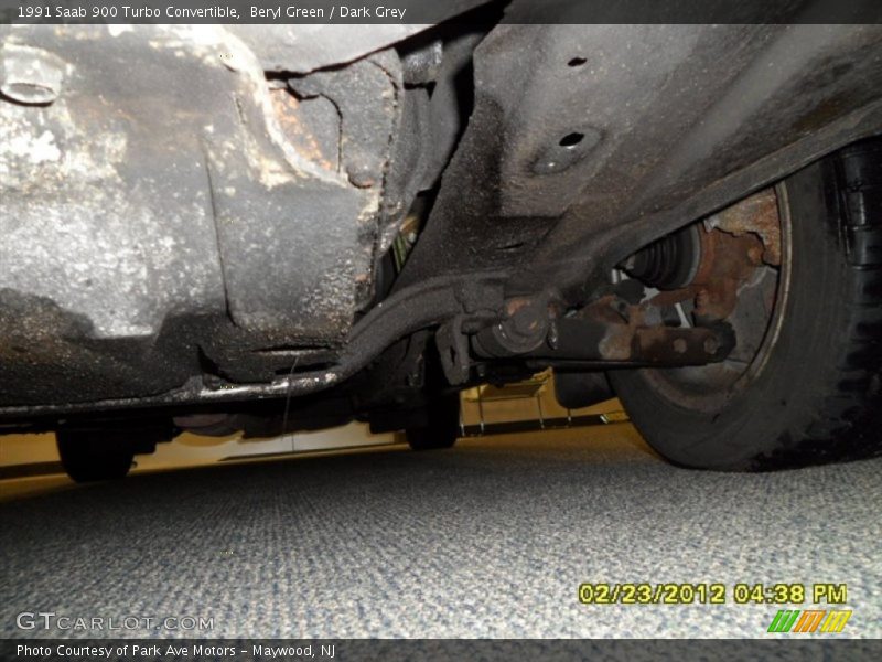 Beryl Green / Dark Grey 1991 Saab 900 Turbo Convertible