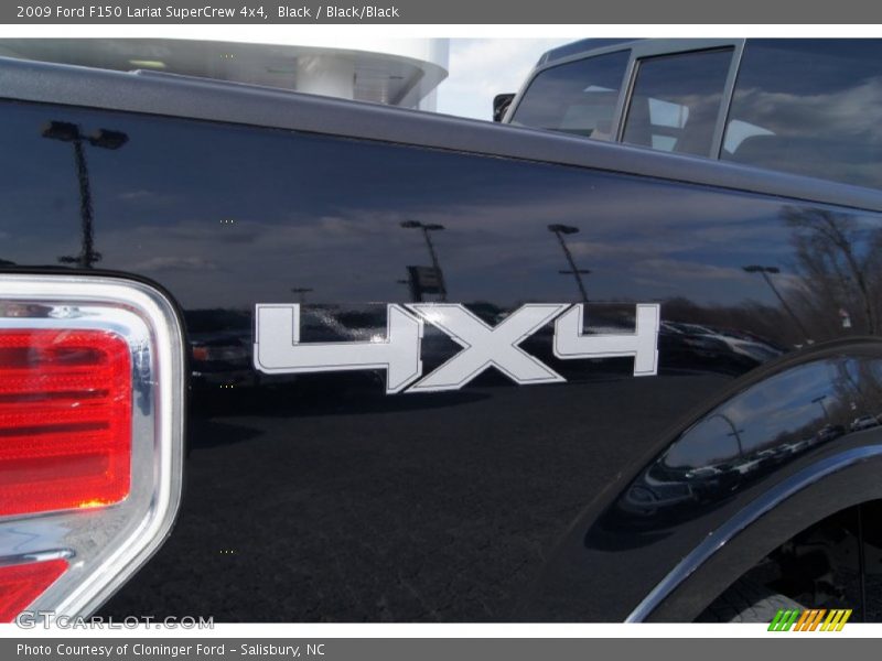Black / Black/Black 2009 Ford F150 Lariat SuperCrew 4x4
