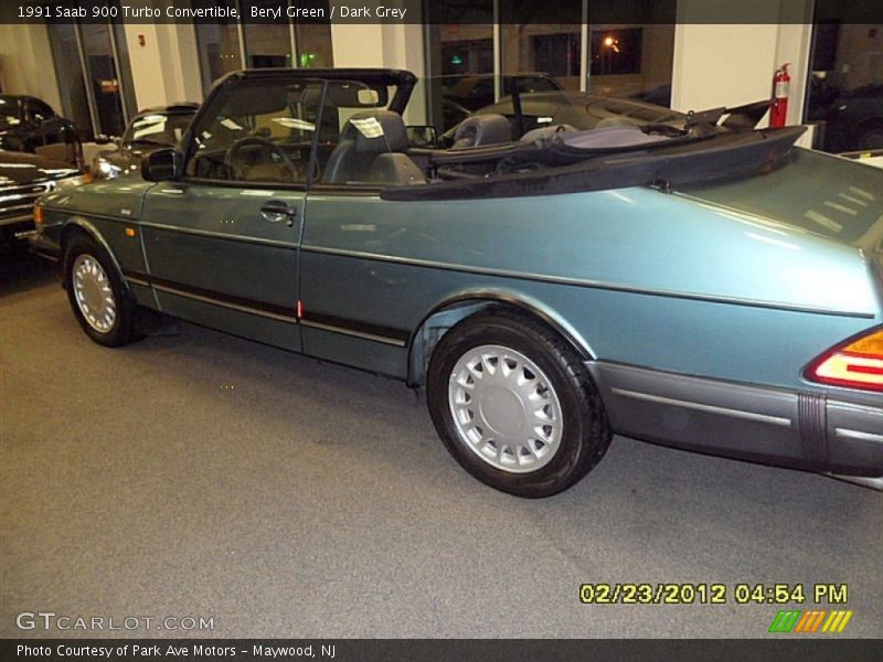 Beryl Green / Dark Grey 1991 Saab 900 Turbo Convertible