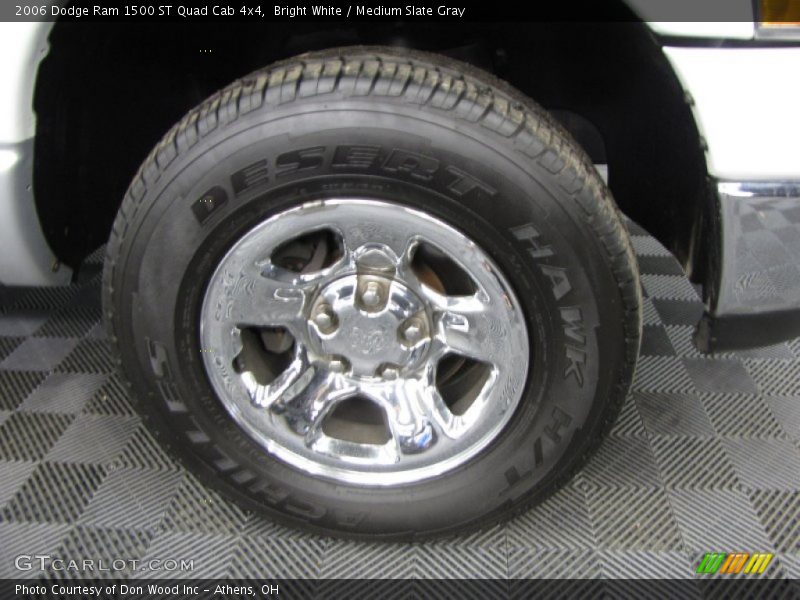 Bright White / Medium Slate Gray 2006 Dodge Ram 1500 ST Quad Cab 4x4