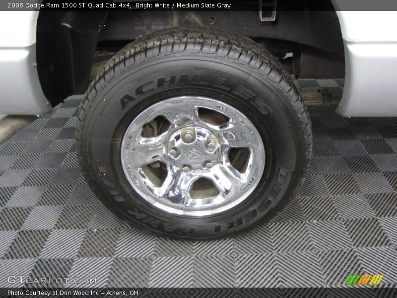 Bright White / Medium Slate Gray 2006 Dodge Ram 1500 ST Quad Cab 4x4