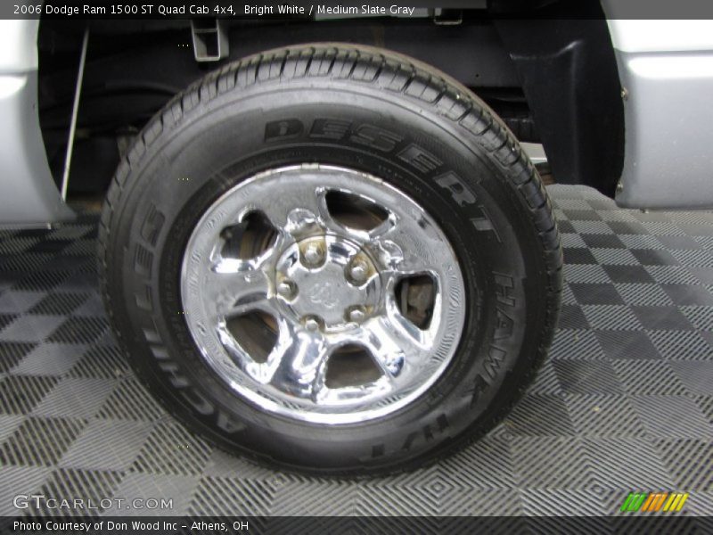 Bright White / Medium Slate Gray 2006 Dodge Ram 1500 ST Quad Cab 4x4