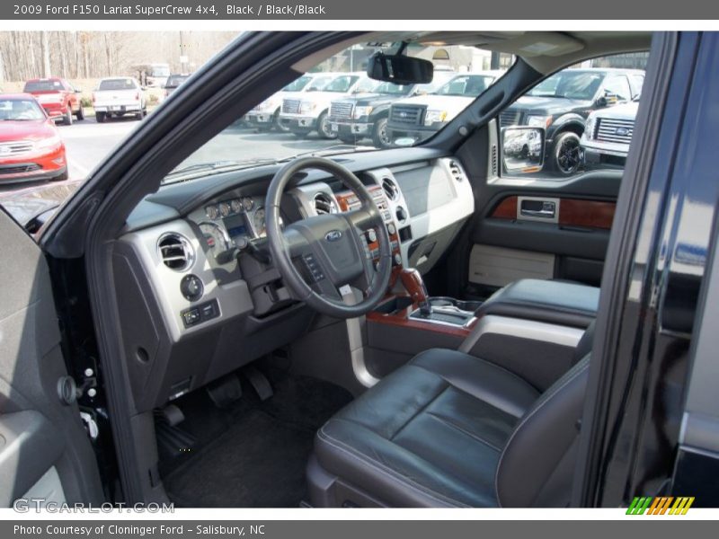 Black / Black/Black 2009 Ford F150 Lariat SuperCrew 4x4