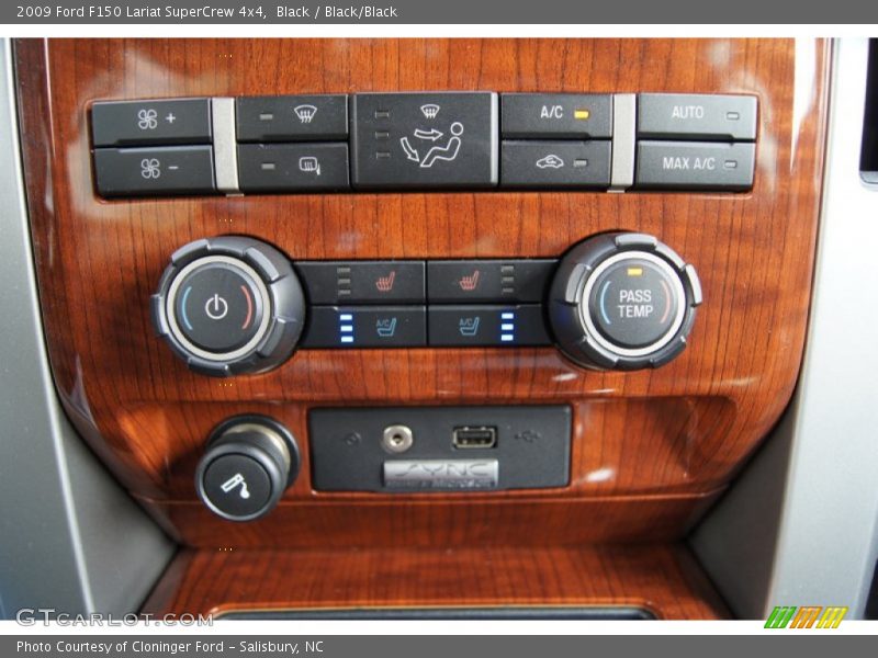 Black / Black/Black 2009 Ford F150 Lariat SuperCrew 4x4