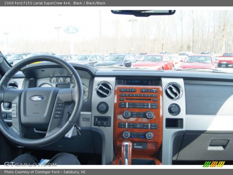 Black / Black/Black 2009 Ford F150 Lariat SuperCrew 4x4