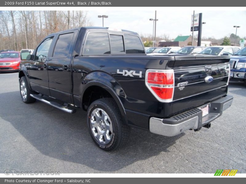 Black / Black/Black 2009 Ford F150 Lariat SuperCrew 4x4