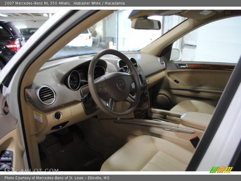 Alabaster White / Macadamia 2007 Mercedes-Benz ML 350 4Matic