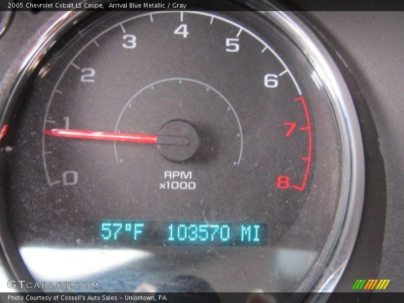 Arrival Blue Metallic / Gray 2005 Chevrolet Cobalt LS Coupe