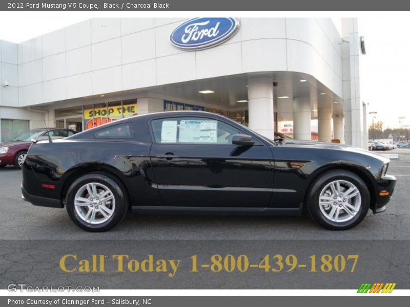Black / Charcoal Black 2012 Ford Mustang V6 Coupe
