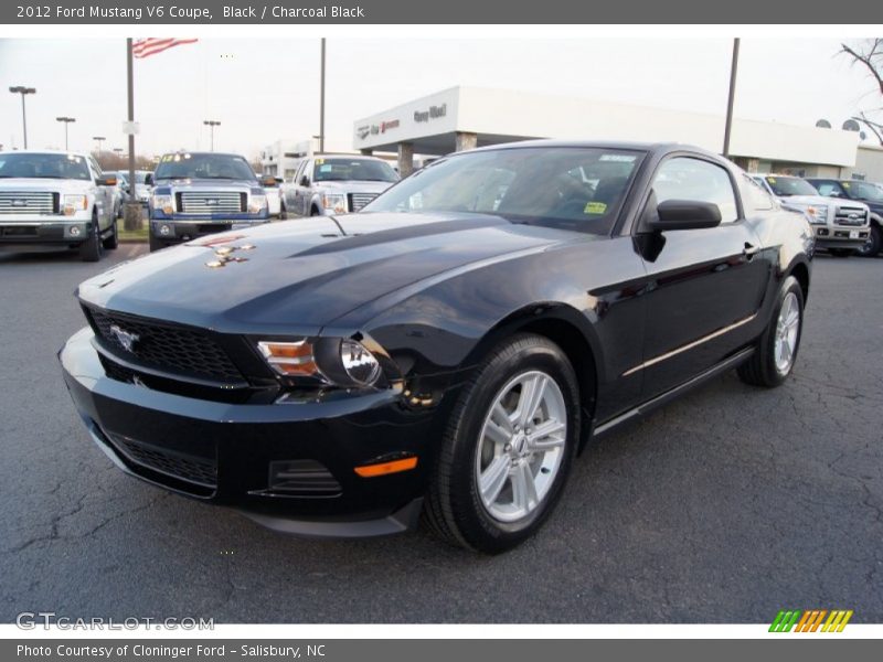 Black / Charcoal Black 2012 Ford Mustang V6 Coupe