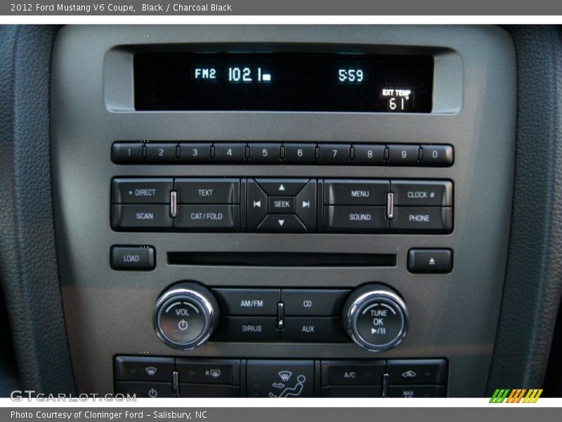 Black / Charcoal Black 2012 Ford Mustang V6 Coupe