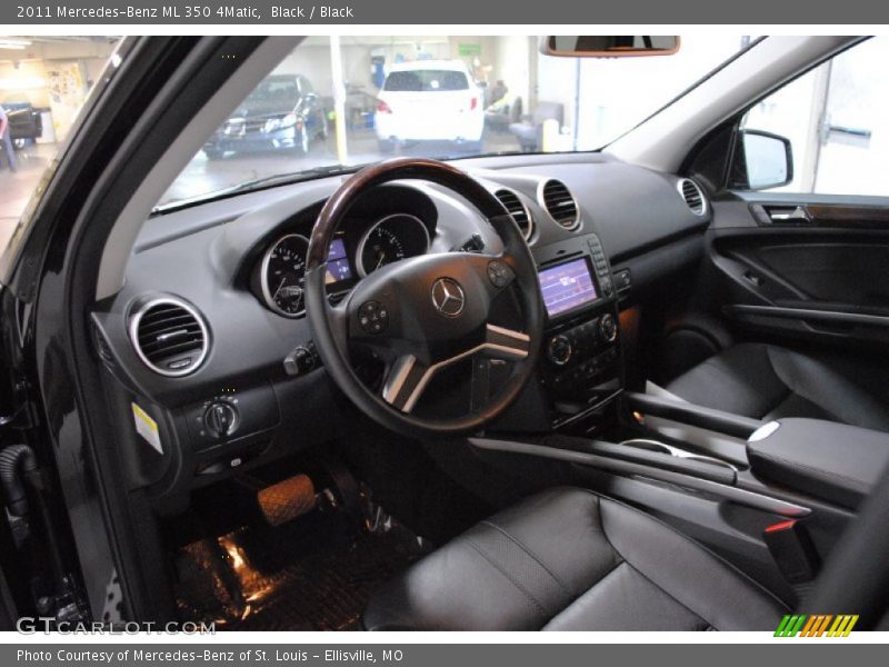 Black / Black 2011 Mercedes-Benz ML 350 4Matic