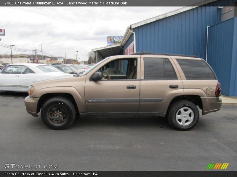 Sandalwood Metallic / Medium Oak 2003 Chevrolet TrailBlazer LS 4x4