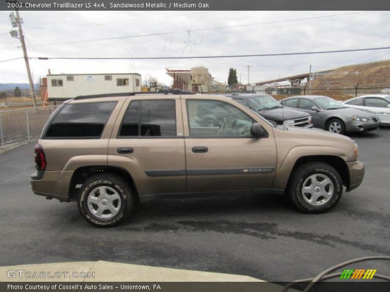 Sandalwood Metallic / Medium Oak 2003 Chevrolet TrailBlazer LS 4x4